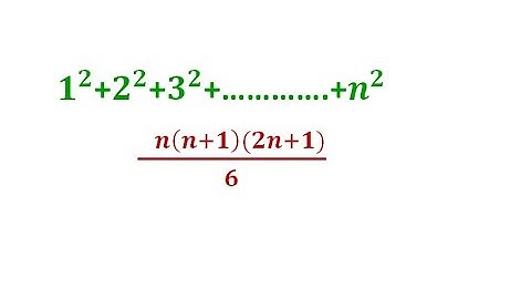 Sum of squares of first n natural numbers| Maths short tricks