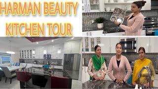 ਆਓ ਦੇਖੀਏ Harman ਦੀ ਰਸੋਈ| Harman Beauty Kitchen Tour |How to organize Your Kitchen । Harman Beauty