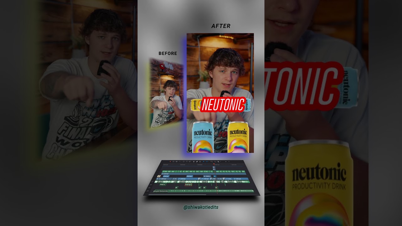 BEFORE VS AFTER reels edit #reelsediting #videoediting