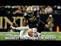 Which Saints position groups have the most to answer?