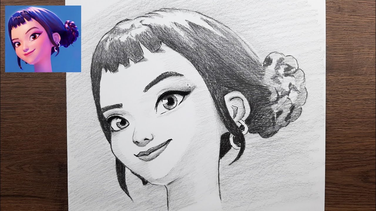 Kpop Demon Hunters - Zoey adım adım nasıl çizilir