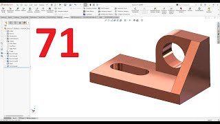 SolidWorks Exercises 2024 || Exercise 71 - Solidworks Exercise 71