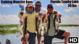Catching Monster Largemouth Bass in Central Florida Hawg Trough.