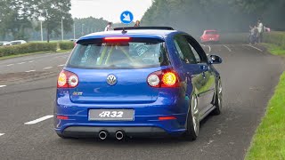 BEST OF VW GTI/R Leaving Carmeet 2021! Anti-Lag, Burnouts, Launch - R32, R36, GTI's, 6R, 7R, 8R, VR6