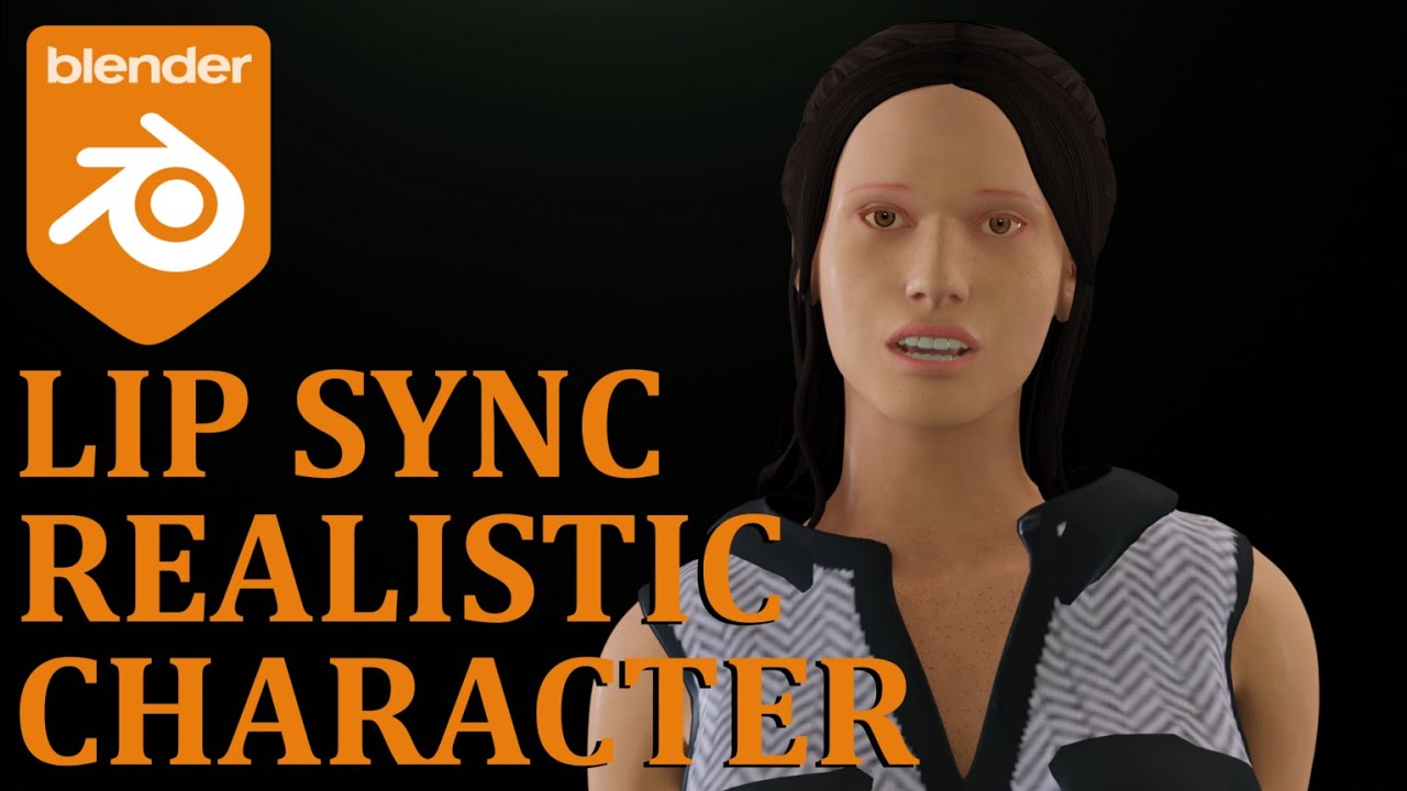 REALISTIC CHARACTER LIP SYNC ( MBLAB, RHUBARB ADDON, BLENDER 2.83 )