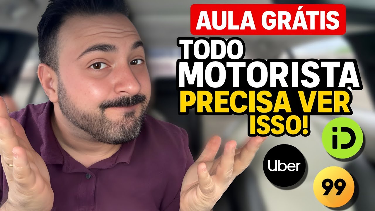 (AULA GRATUITA:) Se você dirige por app e não viu ISSO, tá perdendo dinheiro! Uber, 99 e InDrive