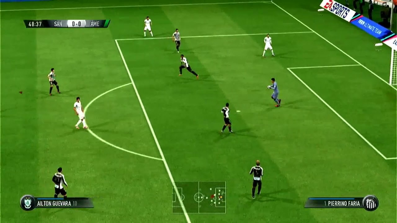 Liga Do Brasil Fifa 19 PS3 Santos x America  #fifa