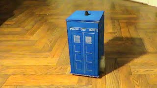 Rubber band powered TARDIS converted to Hobby Grade RC