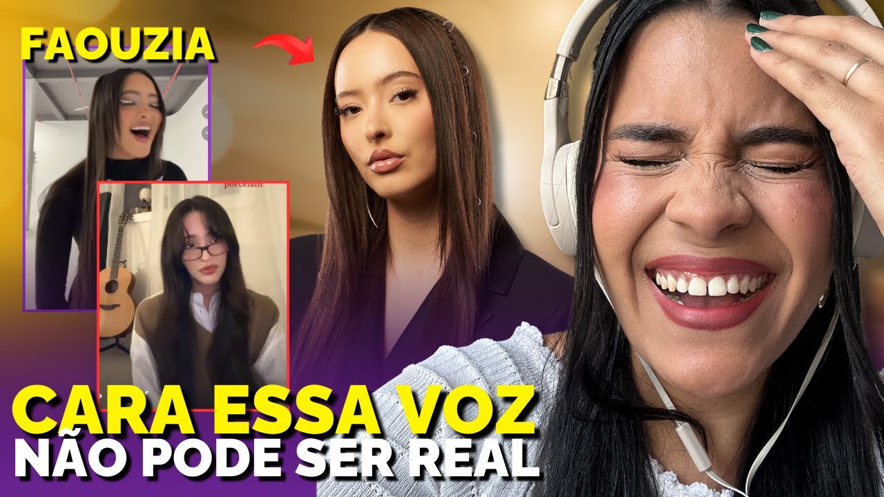 PROF DE CANTO REAGINDO A FAOUZIA NA REDE VIZINHA