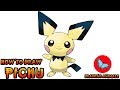 How To Draw Pichu Pokemon | Drawing Animals