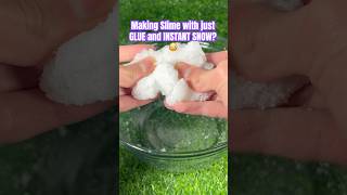 Famous Making Slime with Just GLUE and INSTANT SNOW?😳 #slime #satisfying Profile