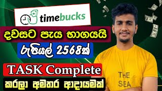 Online Job Sri Lanka I Emoney Sinhala 2025 I How to Earn Emoney Sri Lanka I Timebucks Sinhala screenshot 5