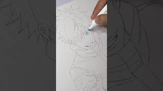 3D Satoru Gojo Art Tutorial - Learn to Sketch Like a Pro ArtTutorial AnimeArt