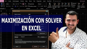 Ejercicio de solver con maximizar en Excel