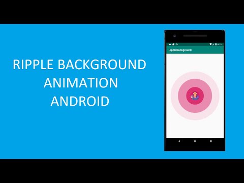 Android Tutorial - Ripple Effect Background Animation in under 7 Minutes