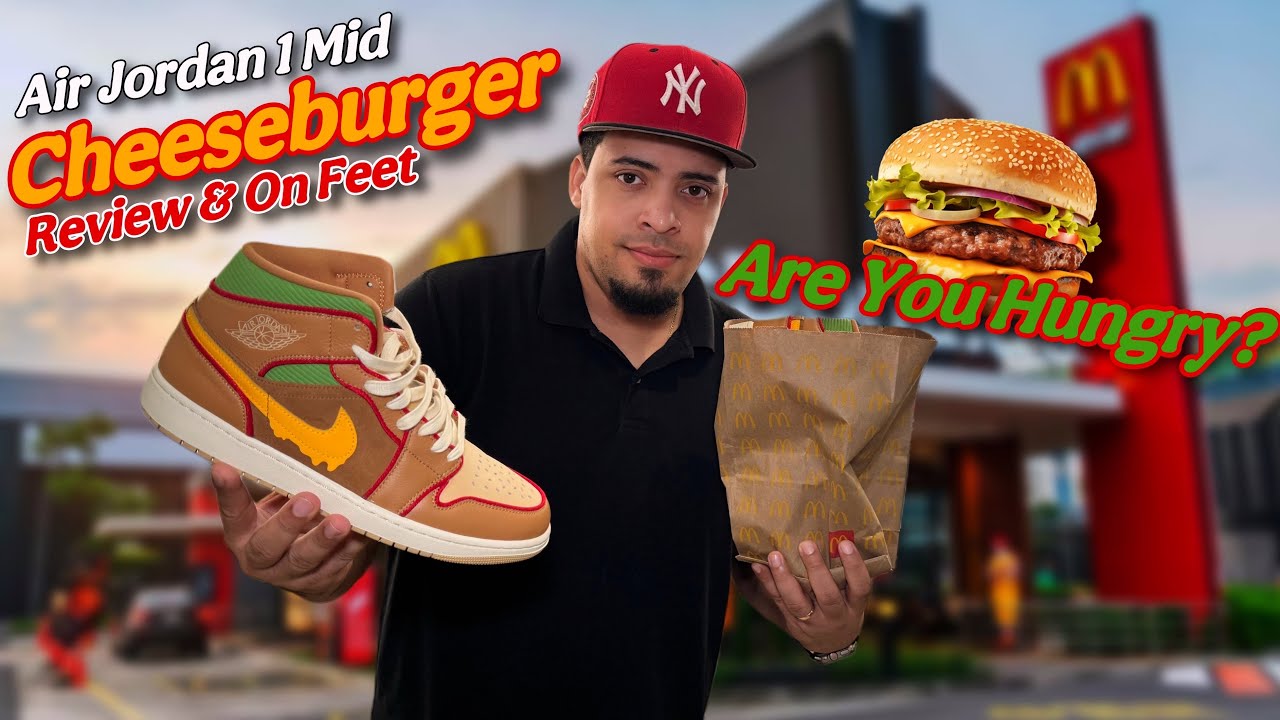 FIRST LOOK 👀 Jordan 1 Mid CHEESEBURGER 🍔 Full Review & On FIRST LOOK 👀 Jordan 1 Mid CHEESEBURGER 🍔 Full Review & On