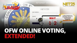 COMELEC pinalawig ang pre-enrollment para sa overseas online voting
