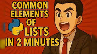 Master Common Elements of Two Lists Using Sets in 2 Minutes