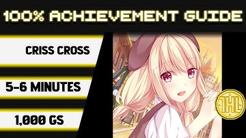 Criss Cross 100% Achievement Walkthrough * 1000GS in 5-6 Minutes *