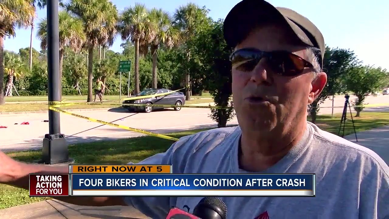 Four bicyclists in critical condition after being struck by car in ...