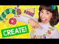 THE VERY HUNGRY CATERPILLAR ACTIVITY | Craft for Kids and Toddlers at Home | Learn to Draw with Bri!