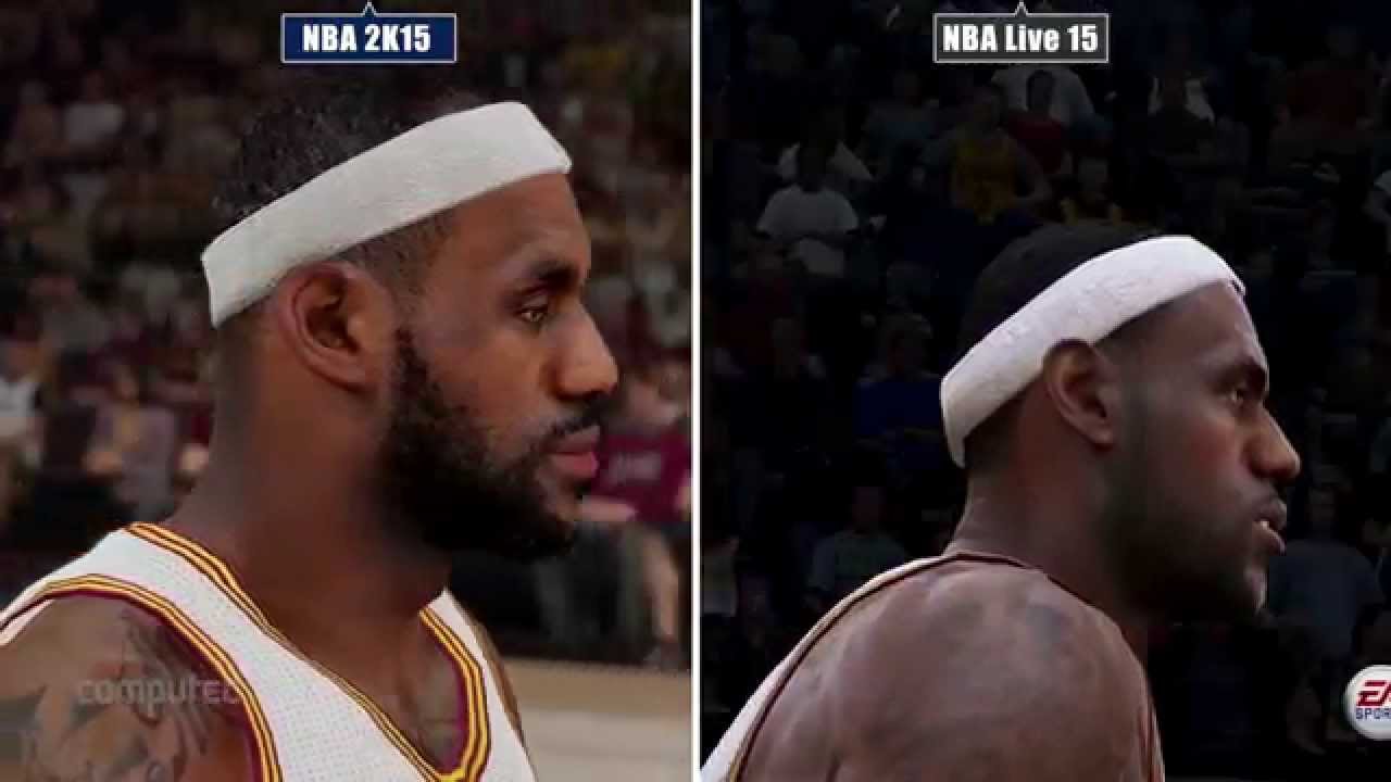 NBA2K15 vs NBA Live 15 Graphics Comparison - PS4 Gameplay