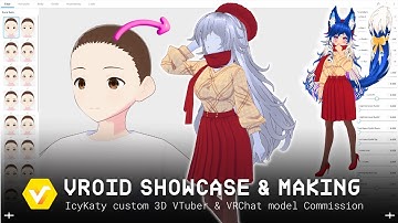 ☆ IcyKaty Autumn☆ 3D VTuber Custom VRoid Outfit | VRoid 3D Clothes Making【#VRoid Studio Speedsculpt】