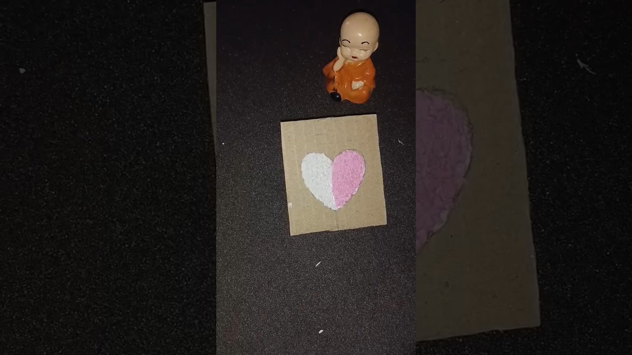 ❤️ Tissue Paper Texture Art Drawing ✨ textured heart 😍