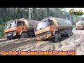 Lintasan Terparah Truk Fuso Ganjo 6x4 Sangkut Semua