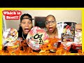 TASTE TESTING 10 DIFFERENT FIRE NOODLES TO FIND OUT WHICH IS THE BEST!