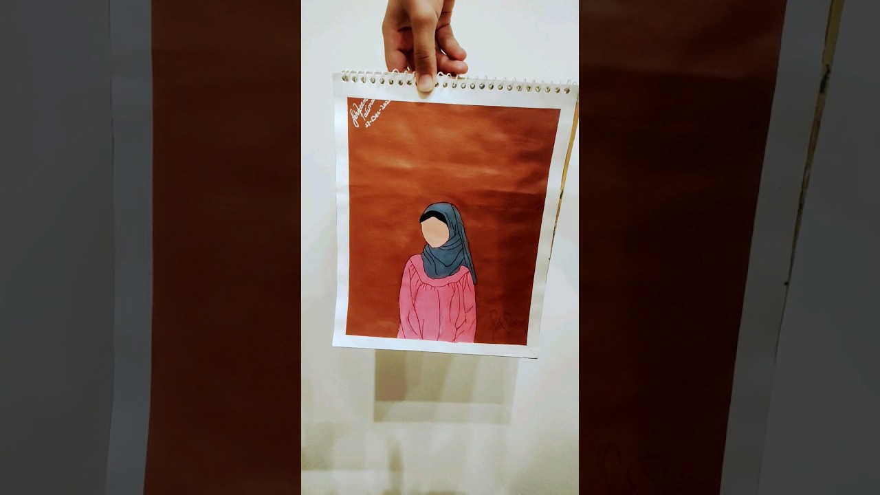 easy faceless portrait painting 🎨