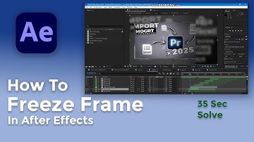How to Freeze Frame in After Effects