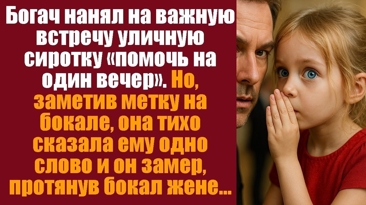 Богач нанял на важную встречу уличную сиротку «помочь на один вечер». Но, заметив метку на....