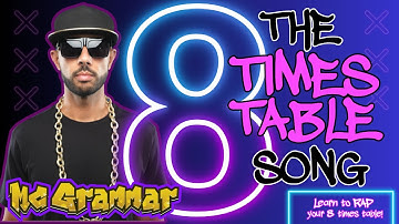 Learn Your Eight Times Table in Rap! | MC Grammar 🎤 | Educational Rap Songs for Kids 🎵