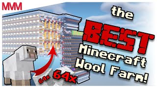 The BEST Minecraft Wool Farm EVER!! | MMM WoolFarm V2 Showcase