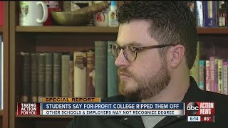 Tampa man 'living nightmare' after enrolling at forprofit school a decade ago