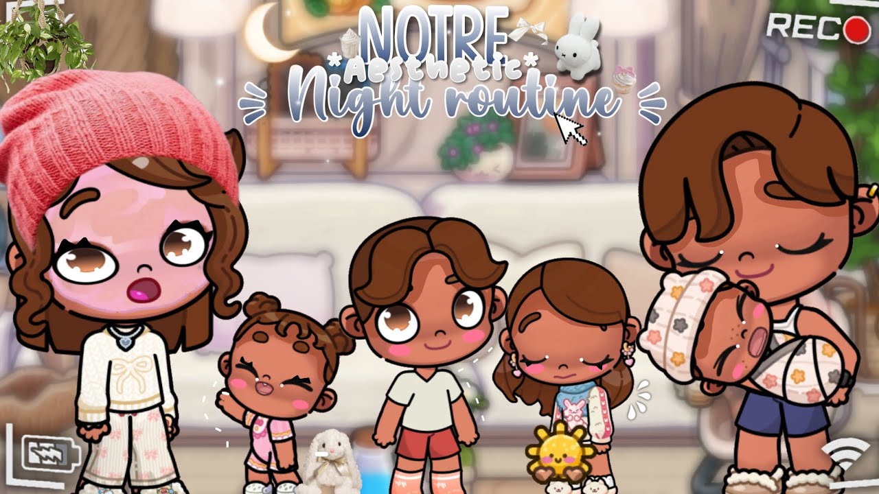 Notre night routine..! 🌙💤💗 ||*with voice*|| avatar world 🌍