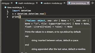 python modules datetime.