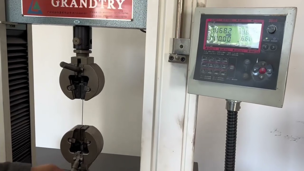 galvanized wire tensile strength test