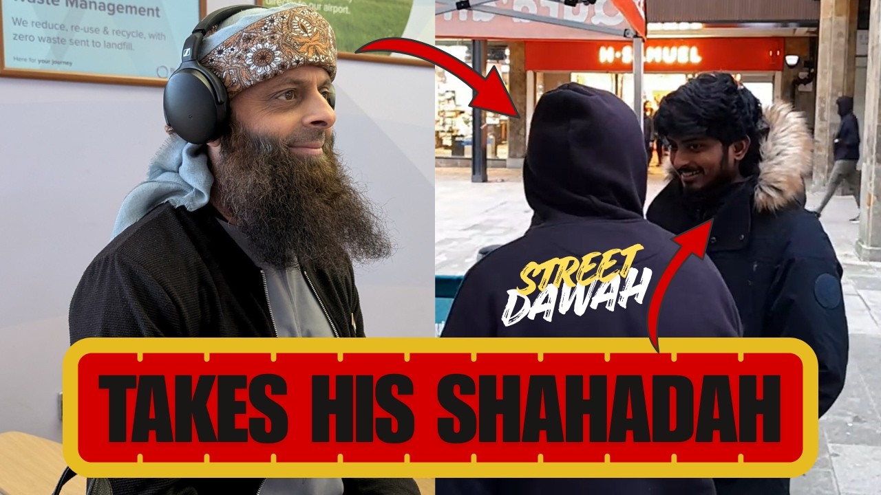 Он принял шахаду после разговора с ковфом Абу Шуайбом.