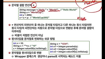 Java 09. Part 01. 문자열과 열거형
