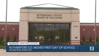 Rutherford county schools officials delay the first day of school due
to a high volume distance learning applications.