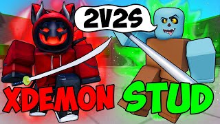 2v2ing with XDEMON in Roblox The Strongest Battlegrounds