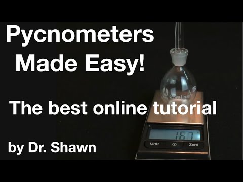 Pycnometers Made Easy--The Best Way to Measure Density! By Dr. Shawn