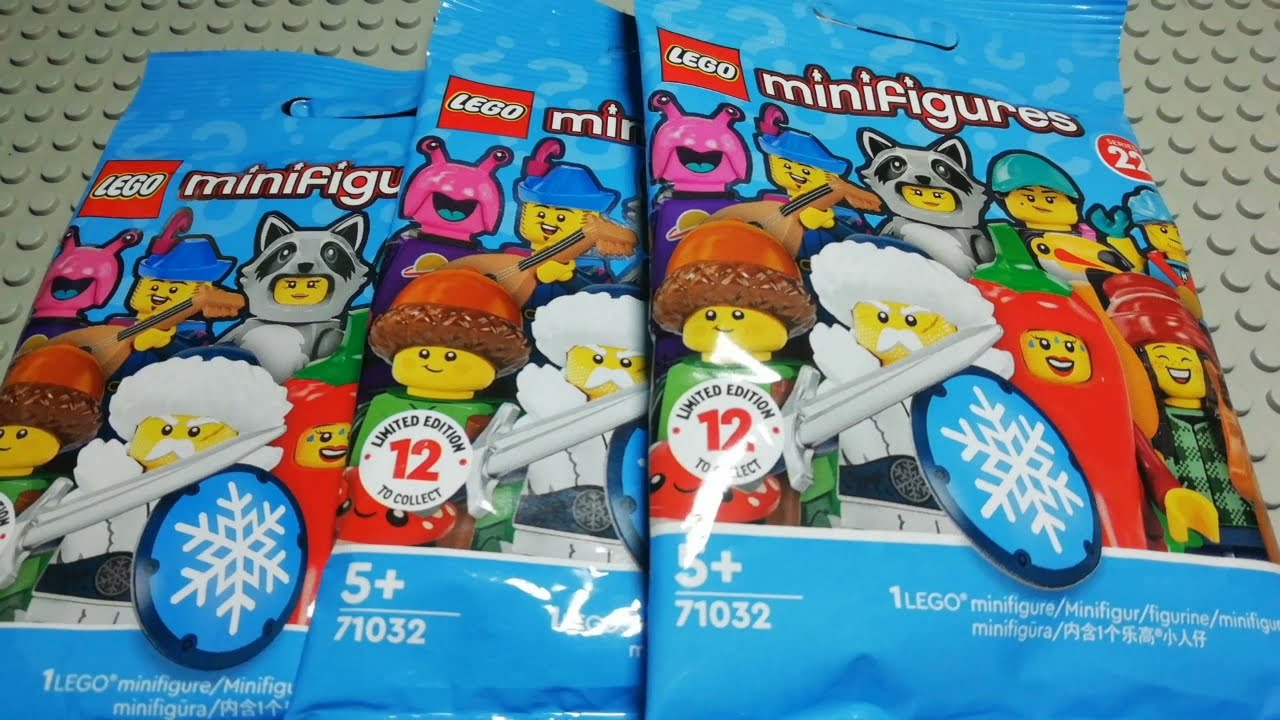 Open 3 Lego minifigures series 22 packs!