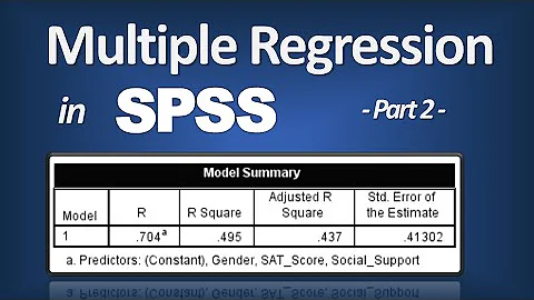 Multiple Regression in SPSS - R Square; P-Value; ANOVA F; Beta (Part 2 of 3)