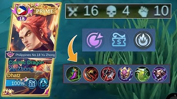 Full Build In Just 9 Minutes Using Emblem & Fast Rotation! | Yu Zhong Tutorial - MLBB