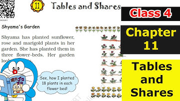 Tables and Shares Class 4 Maths Part 1 | NCERT Class 4 Maths Chapter 11 | Grade 4 Maths Chapter 11