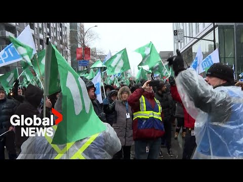 Quebec nurses, health-care workers begin 4-day walkout