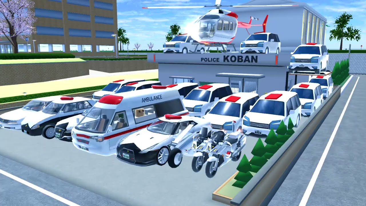 ALL CAR SAKURA KOBON POLICE FORCE SIMULATOR// EPIC CAR BIKES & HELICOPTER COLLECTION 🚔🚑😱✅✅ II 
